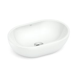 Cuba de apoio oval 450x300 com mesa Lea Branco