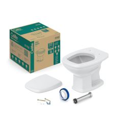 Kit de bacia convencional e itens de instalação Fit
