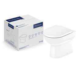 Kit de bacia convencional com assento termofixo e itens de instalação Slim Portobello