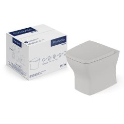 Kit de bacia convencional, assento termofixo com queda amortecida e itens de instalação Shape Portobello