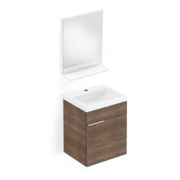 KIT GABINETE COM 1 PORTA 41X34 ESPELHO E PRATELEIRA LIKE