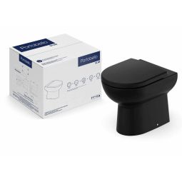 Kit de bacia convencional com assento termofixo e itens de instalação Slim Portobello