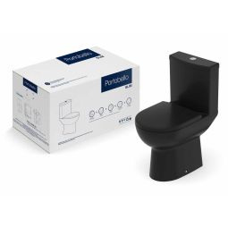 Kit de bacia com caixa acoplada com assento termofixo e itens de instalação Slim Portobello