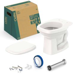 Kit de bacia convencional e itens de instalação Like