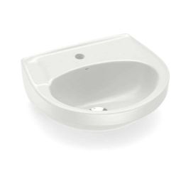 Lavatório para coluna 470X425mm com furo central sem ladrão Parati