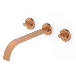 Misturador para lavatório de parede com válvula de escoamento Flow
