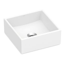 Cuba de apoio 350x350 sem mesa Square S1 Portobello blanco matte