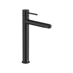 Monocomando para lavatorio de mesa bica alta pin nu titanium black