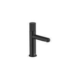 Monocomando para lavatorio de mesa bica baixa stripes nu titanium black